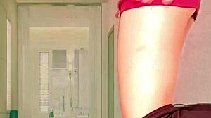 Sexy Milf Rubs Her Shaved Hairless Pussy in Amateur Solo Masturbation Video