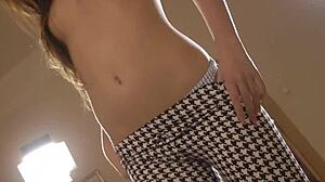 why is this masturbating british teen riding the senior's dick on the sofa?