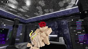 Blonde Succubus with Big Tits Hardcore Fucks Cat Boy's Cock in Intense Scene