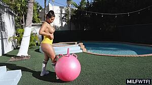 Huge Butt Latina Milf Shows Off Big Tits And Athletic Ass Outdoors