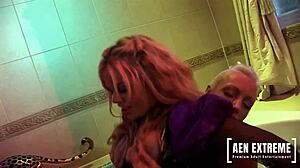 Blonde Porn Stars Have a Threesome in a Jacuzzi Tub