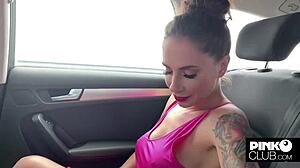 Malena fucks Christian in car, then POV anal in dressing room 😏