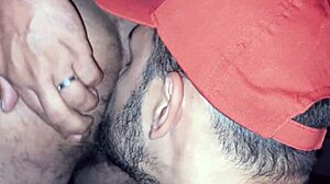 in the dark room cabin, i eat the mature man's ass passionately and deeply