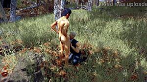 in the forest with stan and jonathan exploring nature