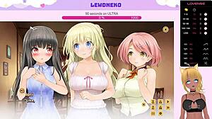 Vtuber Lewdneko Plays Love Cubed Part 7 with Moaning and Creampie Scenes