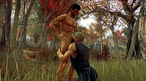 in the forest with stan and jonathan exploring nature