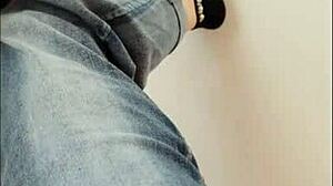 Man, those thin legs in jeans are so sexy, especially when she's squirting in cowgirl position!