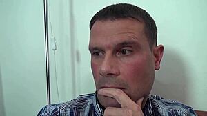 German Milf Tit Fucks in Night Club