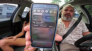 luna brunette mulata 19 year old gets intense licking on street