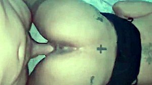 Horny blonde rikki gets her twat banged and a cum facial by group