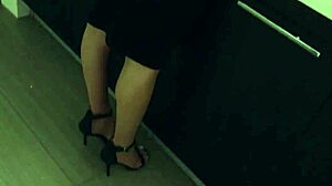 Real amateur gets facial