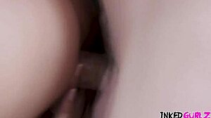 Inked Gurlz - Tattooed Big Tits Brunette Used