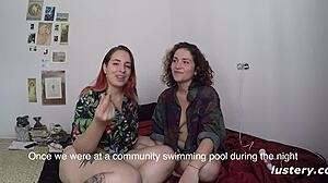 Amateur Lesbians Eva And Sharruska Open Toy Box For Submission Play