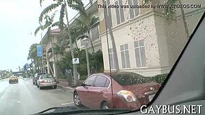 Wild jock riding in car