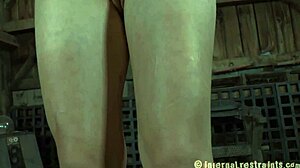 Hardcore clamping those sexy jugs