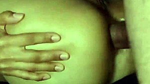 Close-up view of intense anal action