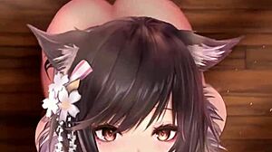 Atago az Azur Lane-ről egy forró 2D pornó animációban