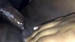 i'm fucking my ebony partner hard, making her squirt all over the place