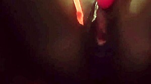 creamy pussy and anal play with black milf ends in squirting! 💦