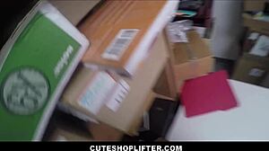 Did cute Alina West get caught stealing a dildo and fucked by security?