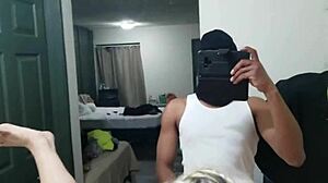 Milf gets fucked on the bathroom counter?