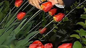 invited neighbor for flowers, then fucked her mouth to orgasm