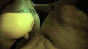 i finger her shaved pussy while little 18+ natural-breasted ena fingers her clit, then i fuck her standing doggie in the shower