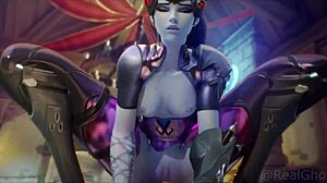 Hmv satisfaction with Overwatch Tifa and friends in steamy hentai action. Lesbian twists await!