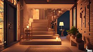 shy cosplay geek caught masturbating at party