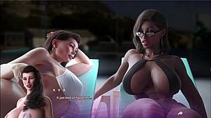 Ava addicted to cock, husband almost catches