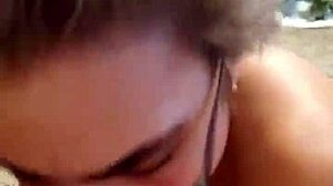 Watch this bbw give a sloppy blow job to the fat cock