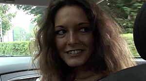 Two bisexual guys share cute brunette passionately