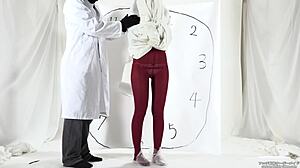 A maniac explores fetish with food and stockings in japan