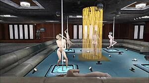 I watch the multi pole dance in fallout 4 hentai