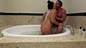 Riding cock in bathtub for cum facial! 💦