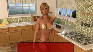 alexandra plays an erotic game in anime hentai style