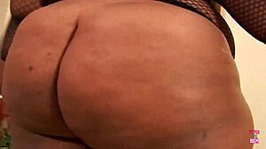 Busty black woman rides monster cock moaning loudly