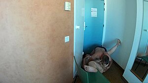 Playing With Nipples And Eating Fat Woman's Pussy In Hotel!