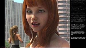 Big Apple Small 18+ Gesture in Episode 24 of 3D Cartoon Sex Comics.