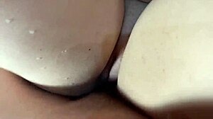 Sucks dick and gets fucked in tight pussy!