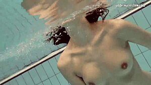 Loris Licicia Strips Naked for Hot Underwater Swim