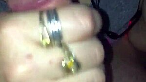 slo-mo blowjob & cumshot with bbw couple