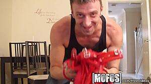 Look At This Hot Brunette's Kinky Side! She's Blindfolded And Fingering Herself!