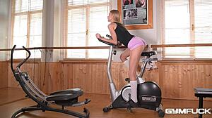 Nancy A Fucks Wet Pink in Gym Solo