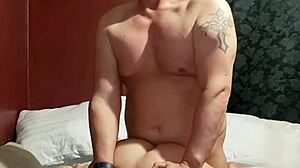 Reverse cowgirl creampie