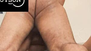 chubby couple enjoys close-up moments together in various positions