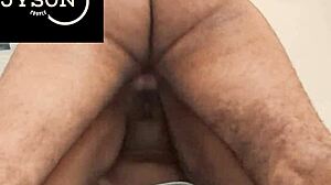 chubby couple enjoys close-up moments together in various positions