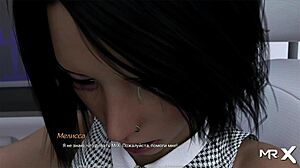 caressing my cute anime girl on the couch!