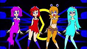 I watchd the pacman gost girls dancin in three phazes on hi def.