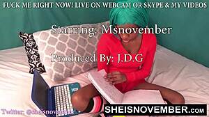 Brat step daughter stuffs panties and performs blowjob after work.